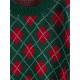 Crewneck Argyle Christmas Sweater